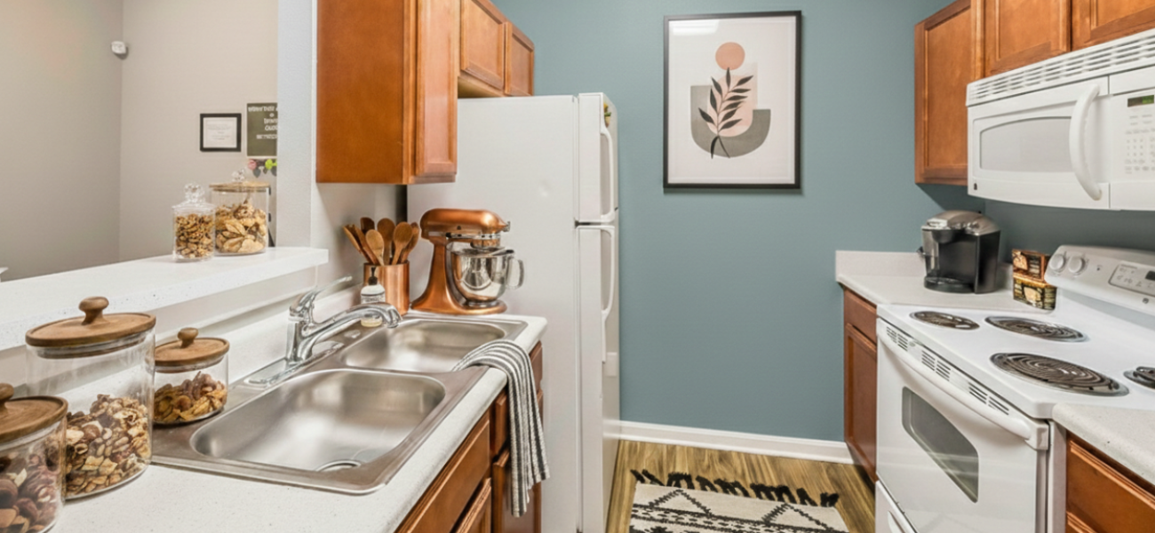 Bright Kitchen open to the dining room